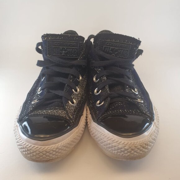 Chuck Taylor All Star Low, Black Dobby Weave, Men 3.5, Women 5.5 - Picture 4 of 7